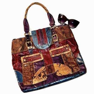 VINTAGE BAKERS SNAKEPRINT PURSE